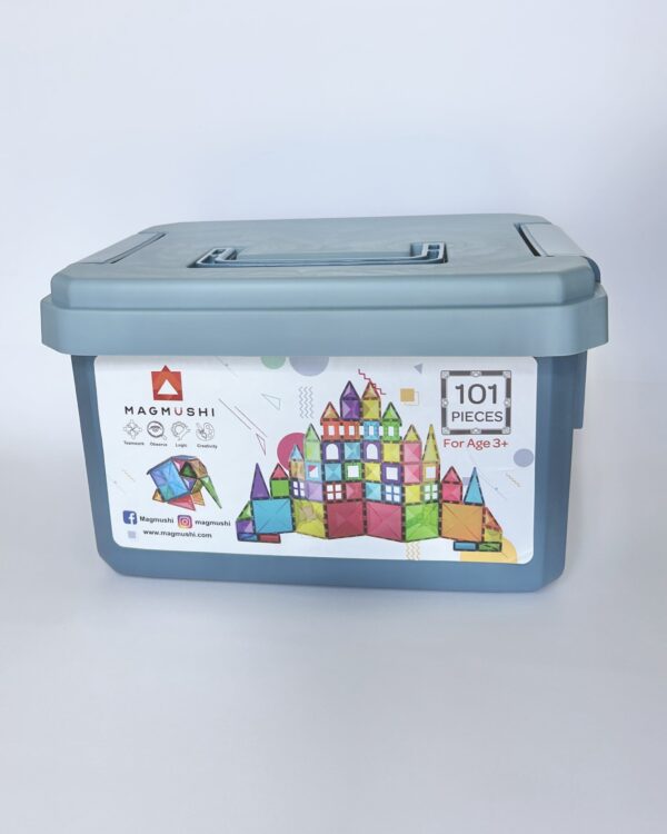 <h2><a href="https://magmushi.com/product/101-set/">101 pcs | Magnetic tiles building block set</a></h2><p>Ignite creativity by making larger structures, helping children develop critical thinking, improving problem-solving and cognitive skills.</p>